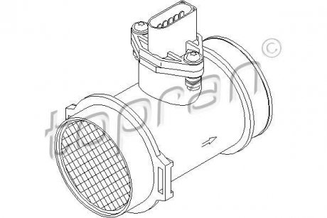 Расходомер воздуха TOPRAN / HANS PRIES 401334 (фото 1)