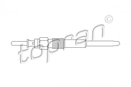 Свічка розжарювання TOPRAN / HANS PRIES 500640 (фото 1)