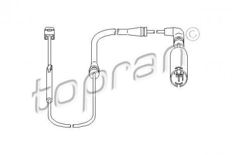 Датчик зносу гальмівних колодок TOPRAN / HANS PRIES 500659 (фото 1)