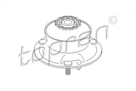 Опора стойка амортизатора TOPRAN / HANS PRIES 500835 (фото 1)
