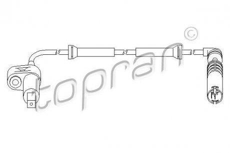 Датчик ABS TOPRAN / HANS PRIES 500979 (фото 1)