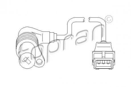 Датчик частоты вращения, управление двигателем TOPRAN / HANS PRIES 500986 (фото 1)