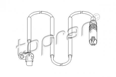 Датчик частоти обертання колеса TOPRAN / HANS PRIES 501078 (фото 1)