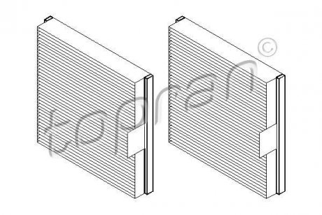 Фільтр повітря (салону) TOPRAN / HANS PRIES 700489 (фото 1)