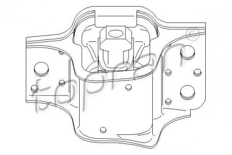 Подушка двигуна TOPRAN / HANS PRIES 700526 (фото 1)