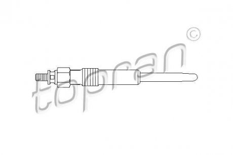 Свічка розжарювання TOPRAN / HANS PRIES 720280 (фото 1)