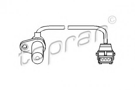 Датчик частоты вращения, управление двигателем TOPRAN / HANS PRIES 721687 (фото 1)