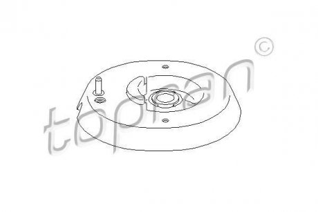 Опора стойка амортизатора TOPRAN / HANS PRIES 721809 (фото 1)