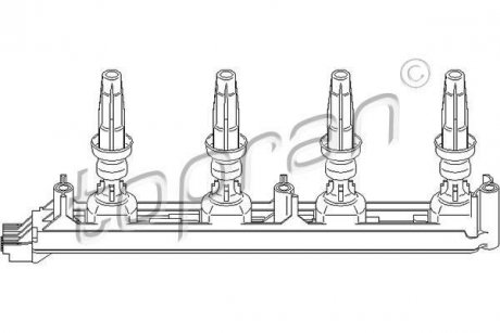 Катушка запалення TOPRAN / HANS PRIES 721907 (фото 1)