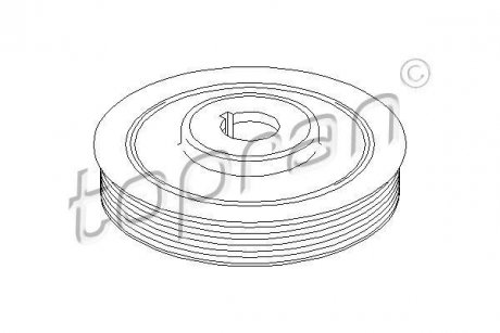Шків колінчастого валу TOPRAN / HANS PRIES 721975 (фото 1)