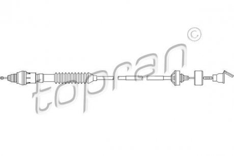 Трос сцепление TOPRAN / HANS PRIES 722354 (фото 1)