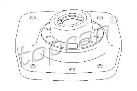 Опорна подушка TOPRAN / HANS PRIES 722360 (фото 1)