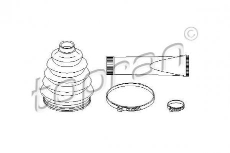 Пильовик привідного валу (набір) TOPRAN / HANS PRIES 722475 (фото 1)
