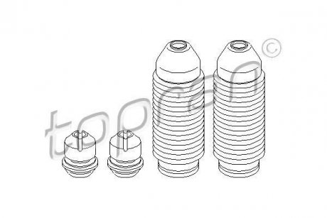 Пильовик амортизатора TOPRAN / HANS PRIES 914101 (фото 1)