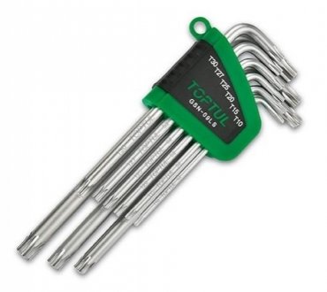 К-кт зіркоподібних ключів TORX Toptul GSN-09LS (фото 1)