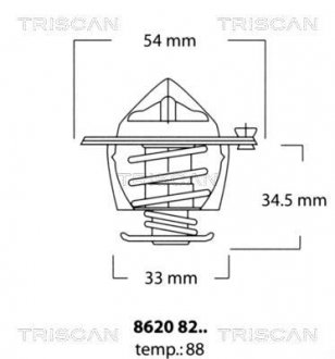 Термостат TRISCAN 8620 8288 (фото 1)