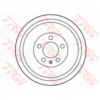 Барабан тормозной SKODA OCTAVIA 97-10. ROOMSTER 06-. VW POLO SEDAN 10- задн. TRW DB4262 (фото 1)