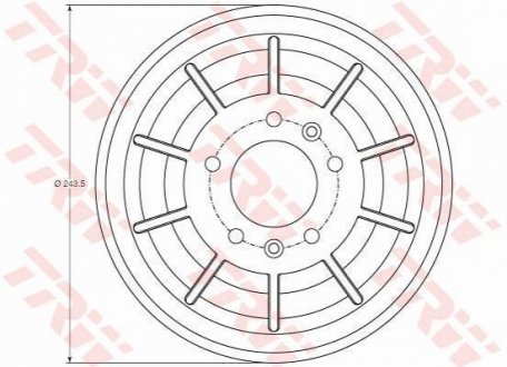 Гальмівний барабан TRW DB4405 (фото 1)