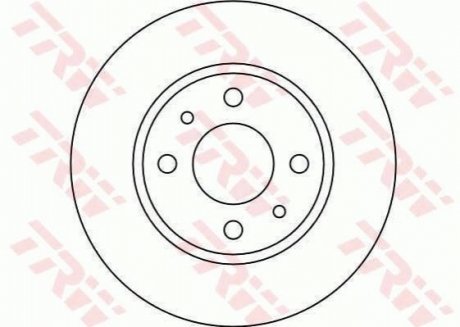 Тормозной диск TRW DF1740 (фото 1)