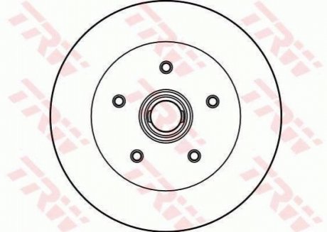 Гальмівний диск TRW DF2587 (фото 1)