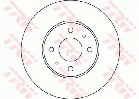 Диск тормозной TRW DF4024 (фото 1)