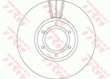 Гальмівний диск TRW DF4111 (фото 1)