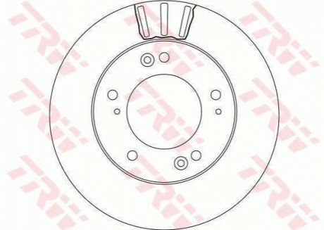 Гальмівний диск TRW DF4172 (фото 1)