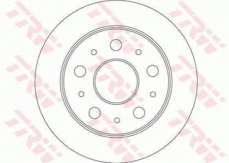 Гальмівний диск TRW DF4245 (фото 1)