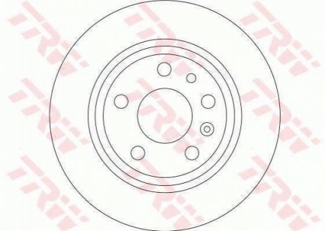 Гальмівний диск TRW DF4279 (фото 1)