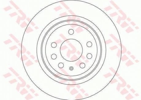 Гальмівний диск TRW DF4284 (фото 1)