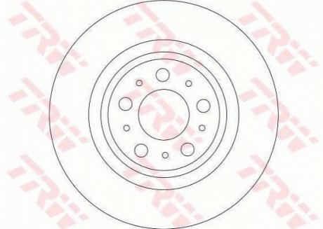 Диск тормозной TRW DF4338 (фото 1)