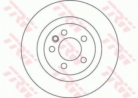 Гальмівний диск TRW DF4343S (фото 1)