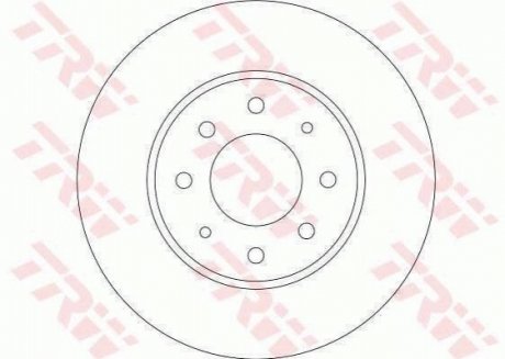 Гальмівний диск TRW DF4345 (фото 1)