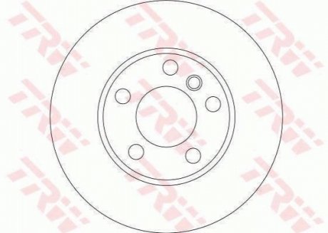Гальмівний диск TRW DF4390S (фото 1)