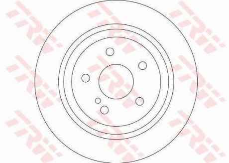 Гальмівний диск TRW DF4437 (фото 1)