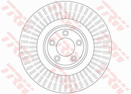 Гальмівний диск TRW DF6146S (фото 1)