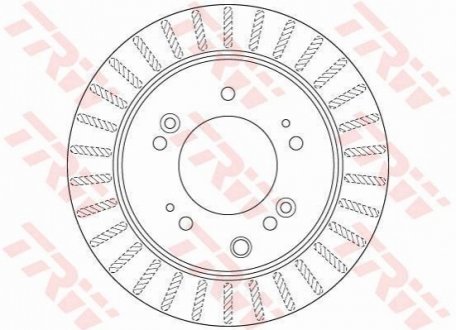 Гальмівний диск TRW DF6191S (фото 1)