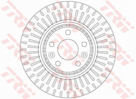 Гальмівний диск TRW DF6208S (фото 1)