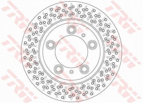 Гальмівний диск TRW DF6298S (фото 1)
