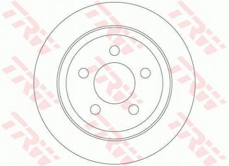 Гальмівний диск TRW DF6386 (фото 1)