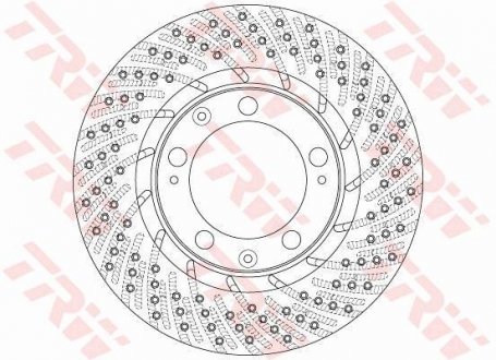 Диск гальмівний передній Лівий TRW DF6466S (фото 1)