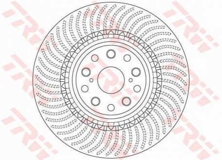 Гальмівний диск TRW DF6488S (фото 1)