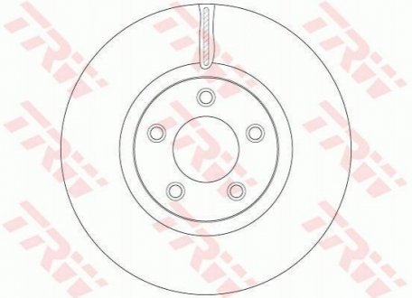 Гальмівний диск TRW DF6490S (фото 1)