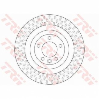 Гальмівний диск TRW DF6505S (фото 1)
