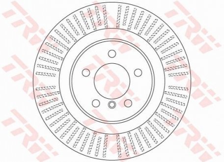 Гальмівний диск TRW DF6507S (фото 1)