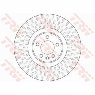 Гальмівний диск TRW DF6508S (фото 1)