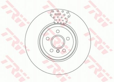 Гальмівний диск двосекційний TRW DF6605S (фото 1)