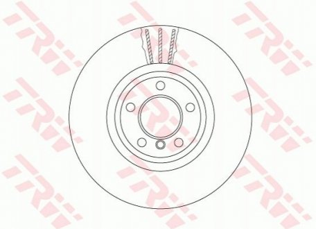 Гальмівний диск двосекційний TRW DF6615S (фото 1)