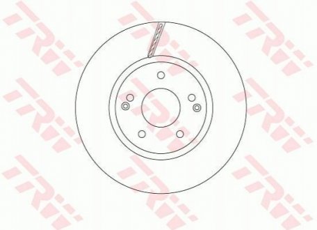 Диск тормозной TRW DF6804 (фото 1)