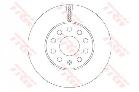 Диск тормозной SEAT/SKODA/VW Leon/Octavia/Golf "F D=276mm "14>> TRW DF6903S (фото 1)